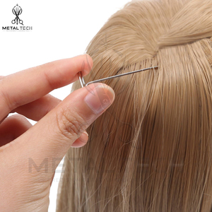 Hair Extension Salon Tool Set Stainless Steel T-Pins and C-Curve Curved Weaving <b>Needles</b> with Organizer <b>Case</b> Storage Kit - Product Image 5