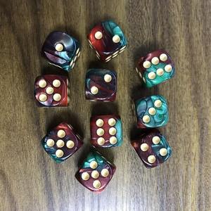 Dados Poliédricos de Lujo de Hueso, Moldeados, 7 Piezas, Duraderos y Ecológicos para Juegos de Mesa RPG, Tradebyd - Product Image 1