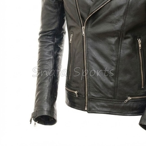 Gents Leather Jacket Slim Design Modern Fashion Trend Premium Quality Comfortable Durable Stylish Leather Jackets Outfit - Product Image 4