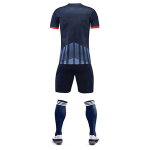 Camisetas de fútbol transpirables personalizadas en oferta, uniformes de fútbol hechos de 100% poliéster, conjuntos de uniformes de fútbol - Product Image 2
