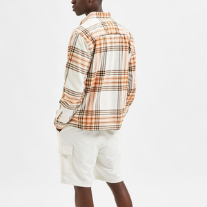 Mens High Quality Casual <b>Checked</b> Hooded Flannel Shirt <b>Jacket</b> Standard <b>Fleece</b> Lined Long Sleeve Winter Windproof Eco-Friendly - Product Image 3