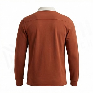 Men Polo Shirts Quarter-Zip Casual Slim Fit Workout <b>Golf</b> Tee V Neck Long Sleeve Breathable Customized Color T-Shirt - Product Image 2