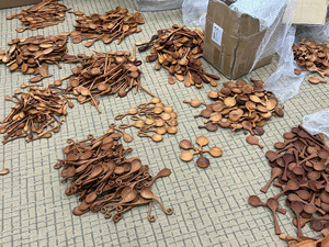 Aesthetic Heart-Carved Artisanal <b>Spoons</b> 16cm Vintage Style <b>Coffee</b> Accessories Unique Multi-Wood (Ash, Acacia, Jackfruit) - Product Image 3