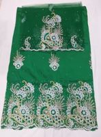 Tissu en filet brodé de paillettes haute densité, élégant pour les tenues de soirée, matière de broderie en dentelle provenant d'un fournisseur indien à bas prix