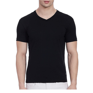 Wholesale Quality Custom Logo T-<b>shirt</b> Cotton Printing T-<b>shirt</b> Tee Custom 3D <b>Patchwork</b> V Neck Men T-<b>shirt</b> for Men - Product Image 1