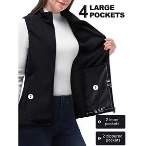 Chaleco Deportivo Personalizado para Mujer con Impresión por Sublimación, Servicio OEM, Chaleco Atlético Personalizado al por Mayor, Cortavientos con Capucha - Product Image 3