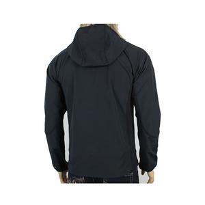 <b>Men's</b> <b>Navy</b> <b>Fleece</b> Jacket Turtleneck Quarter Zip Windproof Casual Autumn Wear Regular Fit Solid Color Knitted Polyester Shell - Product Image 3
