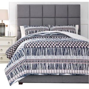 Solid Black 400TC Cotton <b>Comforter</b> <b>Set</b> 3 Piece Plain Woven Home Bedding Machine Washable <b>Comforter</b> <b>Sets</b> - Product Image 4