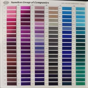 YARNS 100% Polyester Fancy Embroidery <b>Threads</b> High Dyed Colour Yarns Sumilon Strong 120*2 for Sewing & Weaving IN;7903232 - Product Image 5