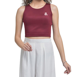 Women's Tank <b>Tops</b> Spandex Cotton Jersey Fabric Quick Dry Breathable Eco-Friendly Casual O-Neck - Product Image 1