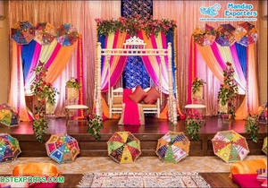 Moroccan Mehndi <b>Stage</b> <b>Props</b> & Decoration Traditional Theme Mehndi Function Decor Punjabi Sikh Wedding Bangle Ceremony <b>Stage</b> Fiji - Product Image 3