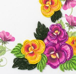 Tarjeta de Quilling con Diseño Floral de Esquina para el Día de la Madre, Tarjeta de Felicitación Hecha a Mano con Sobre, Arte en Papel para Mamá - Product Image 2