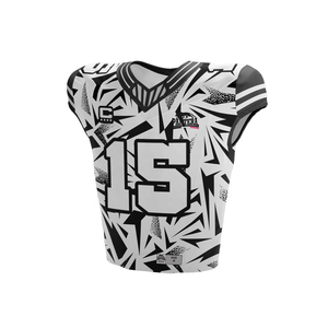 เสื้อฟุตบอลผ้าโพลีเอสเตอร์ยืดสูงแบบอเมริกันเสื้อฟุตบอลเสื้อยืดผู้ชาย - Product Image 1