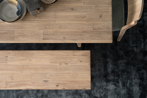 Banco de Comedor de Diseño Moderno con Estructura de Madera Maciza y Asiento Acolchado de Tela Gris para Comedor y Pasillo - Product Image 6