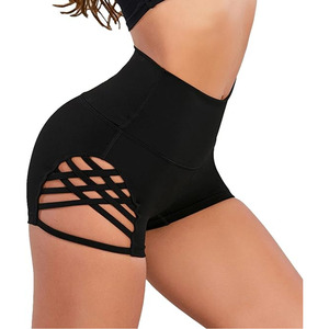 Breathable Custom Printed Camouflage Yoga Workout Shorts Compression Hollow Out <b>Pole</b> <b>Dance</b> Shorts for Women - Product Image 3