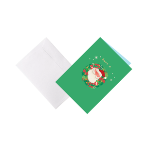 Carte de vœux de Noël 3D pop-up 2026 en papier découpé origami, design personnalisé, faite à la main, avec enveloppe cadeau en papier, ART PAPIER - Product Image 5