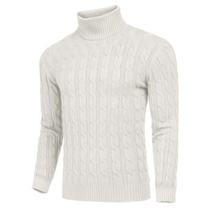 Winter Fall Men's <b>Sweaters</b> Plus Size Turtle Neck Men Clothing Pullover Ribbed Knitted <b>Turtleneck</b> Sweatshirt Men Breathable - Product Image 5