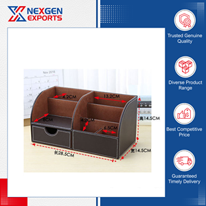 Nuevo Producto en Stock, Juego de Escritorio de Cuero PU de Calidad Garantizada, Organizador de Teléfono Móvil y Papelería, Caja de Almacenamiento, Precio de Mercado, Nexgen Desk - Product Image 5