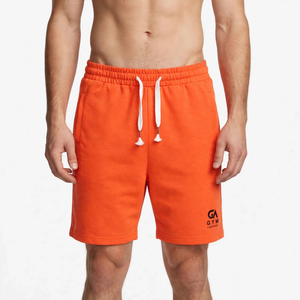 Shorts de bain décontractés pour hommes GYM ACTIVE, style vintage, en toile de coton, avec fermeture éclair, respirants, couleur unie, taille mi-haute, avec poches - Product Image 2