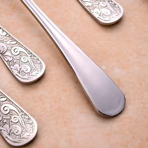 Lustre Bloom Mini Silver Metal <b>Forks</b> (Set of 6) Stainless Steel Mini Dinner Fruit Dessert <b>Forks</b> for Home and Restaurant Use - Product Image 4