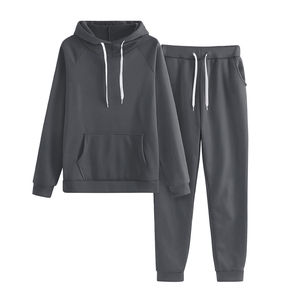 Ensemble de sport pour femme grande taille, hiver, uni, décontracté, lavé, respirant, séchage rapide, avec crop top et pantalon de jogging - Product Image 6