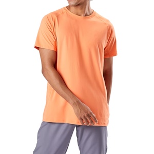 เสื้อยืดคอกลมแขนสั้นผู้ชายผ้าฝ้ายแท้ 100% แบบสั่งทำ OEM สีทูโทน สวมใส่สบาย ระบายอากาศได้ดี แห้งเร็ว ทรงปกติ เหมาะสำหรับออกกำลังกาย - Product Image 3