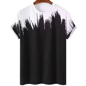 Camisetas de hombre de talla grande, 100% algodón, de alta calidad, con logo personalizado impreso, para venta en línea. - Product Image 6