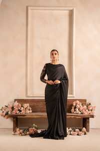 Sari pour femmes, mode ethnique, tenue drapée, style indien traditionnel, motif imprimé élégant, tissu léger et confortable - Product Image 4
