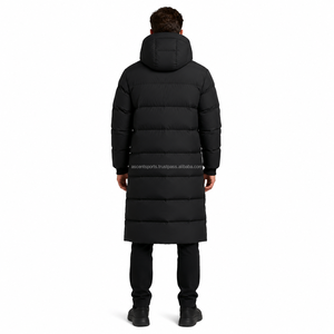 Men <b>Full</b> <b>Length</b> Puffer <b>Coat</b> Winter Jacket Thick Padding Windproof <b>Waterproof</b> Parka Casual Outdoor Wear Wholesale Supply - Product Image 2