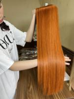 Perruque Lace Front en Cheveux Humains 100% Naturels Colorés Vietnamiens pour Tresses et Extensions, Lisses comme des Baguettes, Sans Nœuds, Sans Perte, Prix de Gros