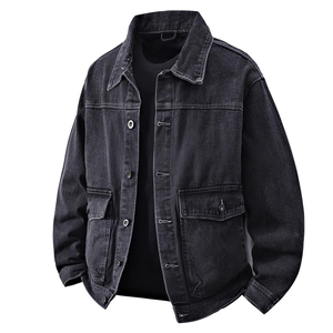 High Quality Casual Men Denim Jacket Plain Dyed Export Grade Clothing Made In Pakistan - Product Image 3