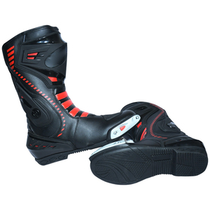 Bottes de motocross de qualité durable, en cuir résistant, design protecteur, ajustement confortable, idéales pour la course et l'utilisation hors route - Product Image 4