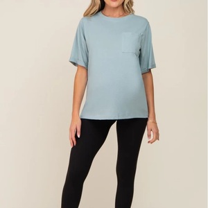 Nuevas Camisetas de Maternidad para Mujer 2026, Transpirables, al por Mayor, Ropa de Embarazo, Camisetas de Lactancia - Product Image 5