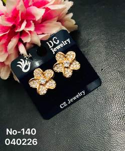 Pendientes de Corazón Geométricos de Acero Inoxidable Chapados en Oro, Tendencia 2026, Joyería al por Mayor, Pendientes de Mariposa y Flor para Mujer - Product Image 3