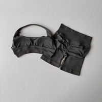 Conjunto Deportivo de 3 Piezas para Mujer, de Secado Rápido, Transpirable, con Leggings de Manga Larga, Chaqueta de Compresión y Sujetador Deportivo para Yoga, Gimnasio y Entrenamiento