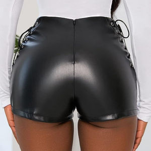 Jupe en cuir véritable pour femme, taille mi-haute, coupe classique, décontractée, avec cordon de serrage, grande taille, séchage rapide, imperméable, écologique - Product Image 6
