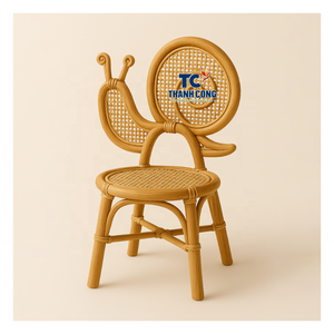 Nueva Silla de comedor de ratán hecha a mano ecológica para niños, diseño moderno para sala de estar y dormitorio, envío rápido - Product Image 1