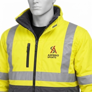 Ropa de Trabajo Resistente, Diseño Ligero y Cómodo, Chaqueta de Seguridad Industrial para Exteriores, Prenda Exterior Reflectante Personalizada - Product Image 5
