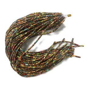 Perles naturelles turquoises, pierres précieuses naturelles, Tube rond Heishi, 16 pouces, livraison gratuite - Product Image 4