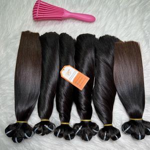 Extensions de cheveux humains vietnamiens droits en os de haute qualité, prix de gros, lots en stock - Product Image 2