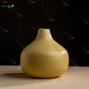 Jarrón de Mesa de Bambú Antiguo Minimalista Moderno Hecho a Mano, Accesorio Lacado de Estilo Vintage para Decoración del Hogar, Sala de Estar, Boda - Product Image 1