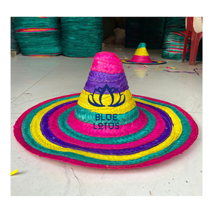 Chapeau de paille mexicain naturel très demandé pour les décorations de fêtes, les organisateurs d'événements culturels et les marchés de gros internationaux - Product Image 1