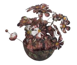 Maceta de Metal Antigua Hecha a Mano con Diseño de Mariposas Multicolores para Decoración Artística en Sala de Estar, Oficina, Dormitorio, Baño y Comedor - Product Image 6