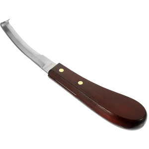 Stainless Steel Hoof Cutter with Solid Wood Handle Ergonomic Design Strong <b>Joint</b> Construction Hoof Tool for Trimming Cleaning - Product Image 3