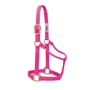 Cabestro Ajustable de Nylon y Cuero, Estilo Silla Inglesa, Resistente, con Hebilla de Latón y Herrajes Metálicos Fuertes para Equitación - Product Image 5
