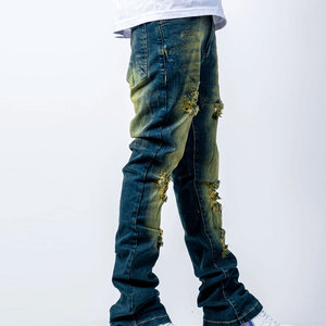 Premium <b>Men</b> Polyester Denim Jeans Pants Casual <b>Trousers</b> <b>Summer</b> Fleece Breathable Anti-Wrinkle Quick Dry OEM Supplier Direct - Product Image 3