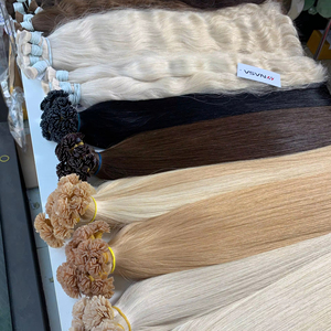 Extensiones de Cabello Humano Vietnamita Super Double Drawn con Punta Plana, de Longitud Completa y en Varios Colores # 1 # PLA de 50 cm a 60 cm - Product Image 1