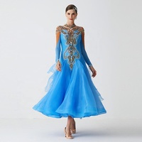 Yundance – nouvelle robe de danse moderne avec des pierres, robe de danse de salon standard international, B-2186