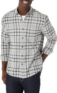Chemises en flanelle à carreaux pour hommes avec logo personnalisé, manches longues, coupe classique, coton brossé, boutons, chemise à carreaux décontractée, ODM, haute qualité - Product Image 6