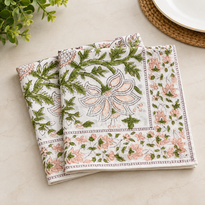 Floral Printed Cotton <b>Square</b> Placemat 80x120cm Fashty Lifestyle Brand Traditional Design <b>Kitchen</b> <b>Table</b> Linen Accessory Custom - Product Image 2